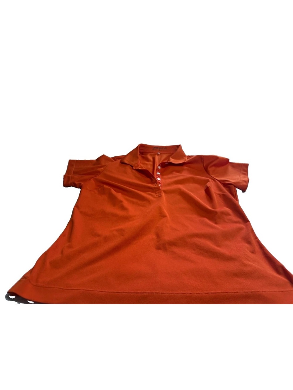 Nike Golf Dri-FIT Women’s Orange Solid Short Sleeve Polo Shirt XL
